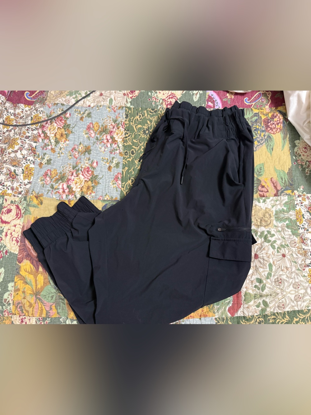 all in motion Women's Black Cargo Jogger Pants
